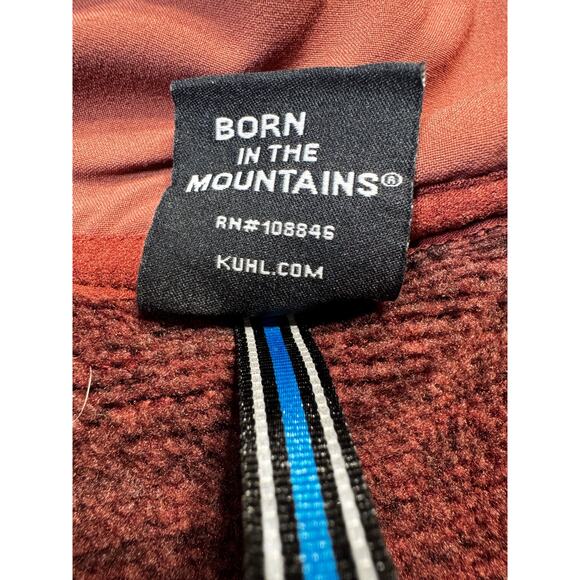 Kuhl Spekter 1/4 Zip Pullover Fleece Brick Red Heather SZ M Womens Outdoor Layer - Picture 7 of 12